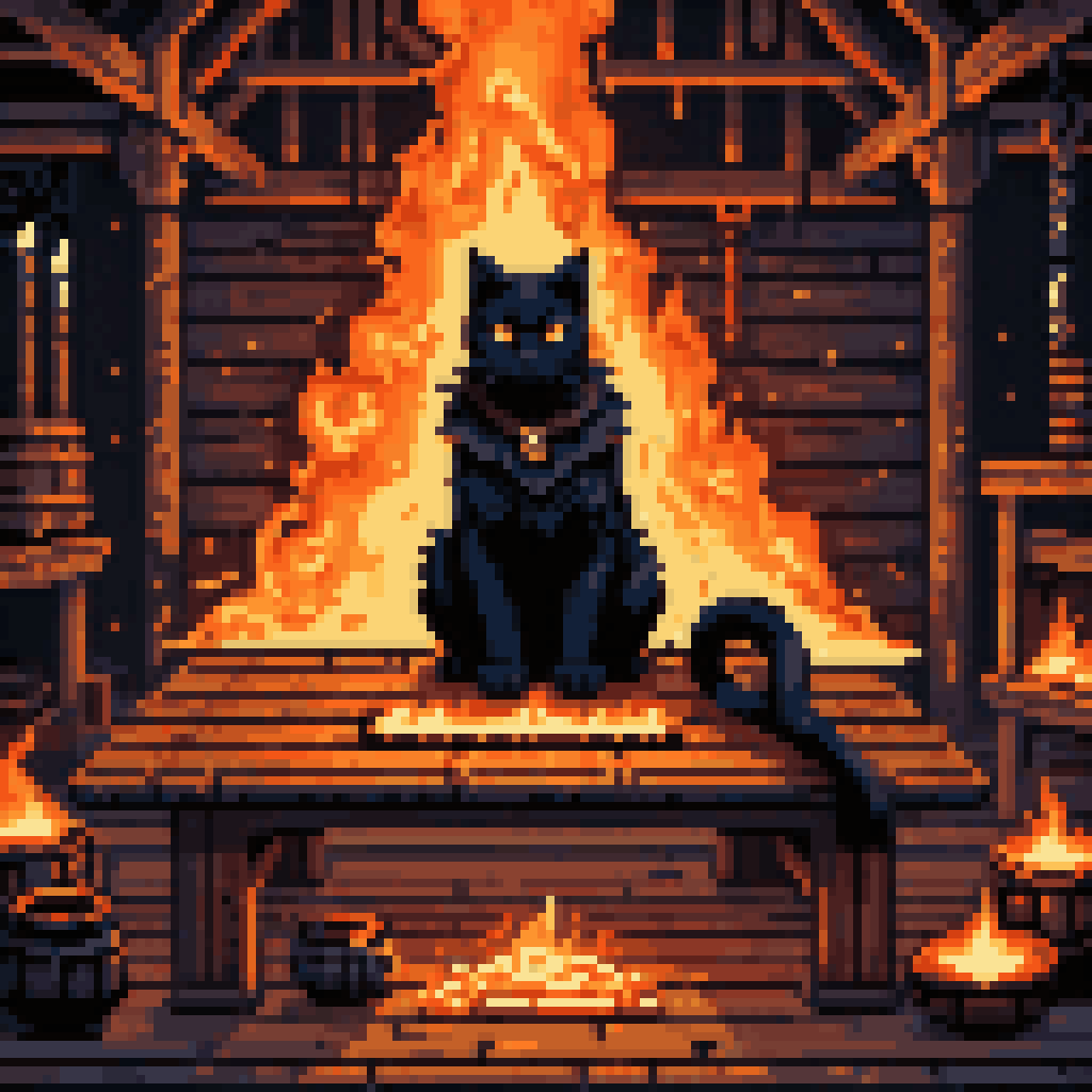 the kernel exits clean pixel art 8-bit retro