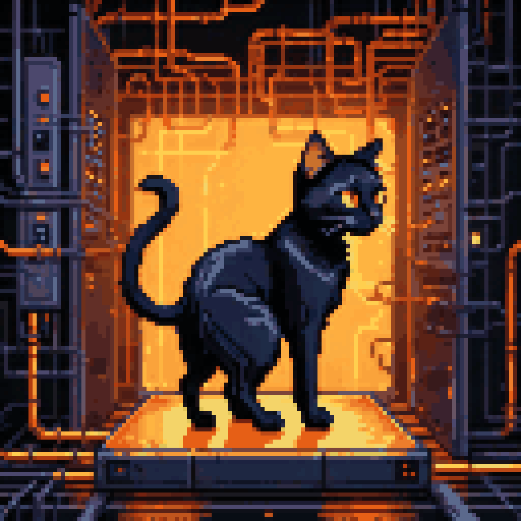 the structure was real pixel art 8-bit retro