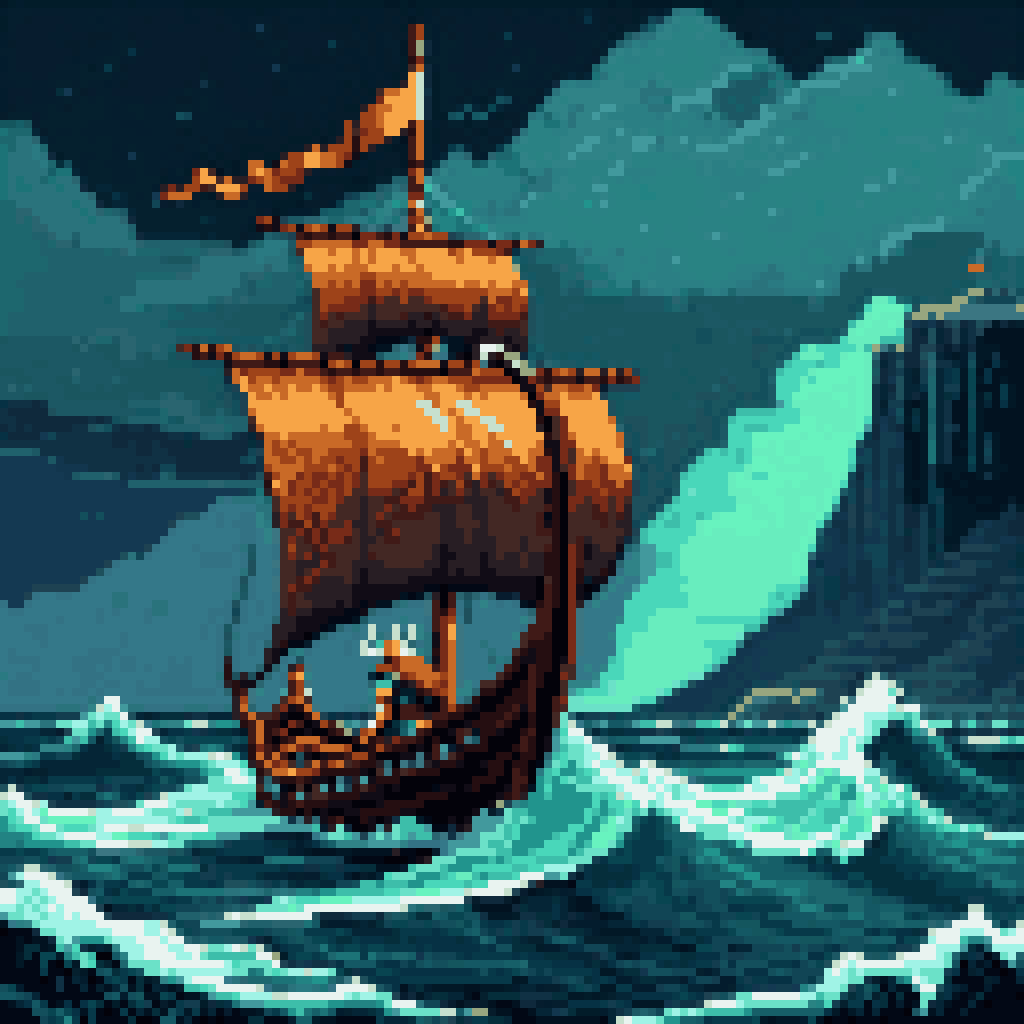 the sky did not ask pixel art 8-bit retro