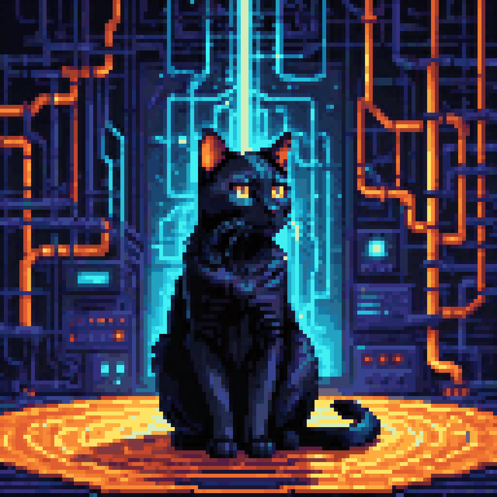 the sky did not ask pixel art 8-bit retro