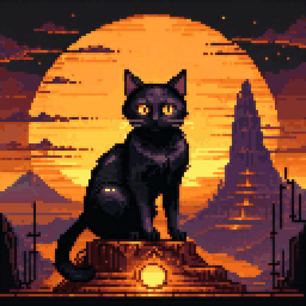 the sky did not ask pixel art 8-bit retro