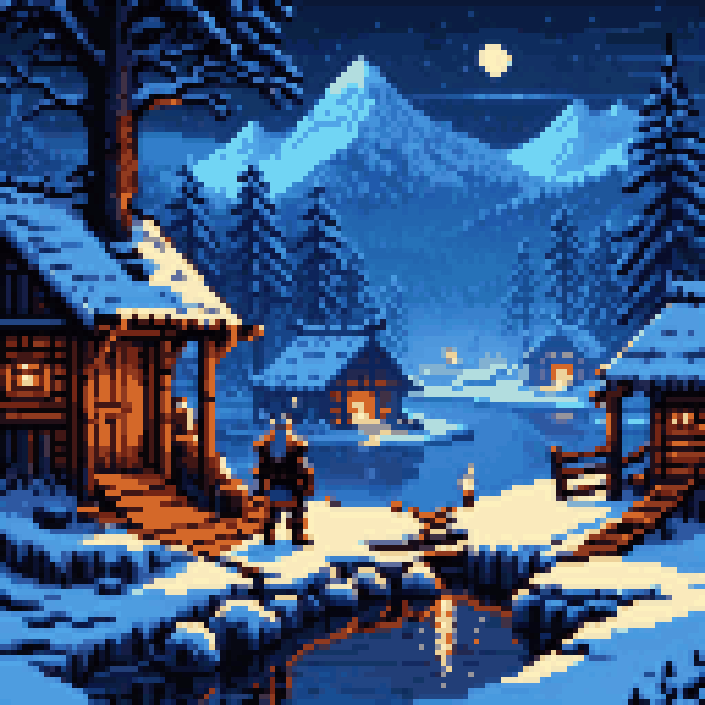 the detector is not worried pixel art 8-bit retro