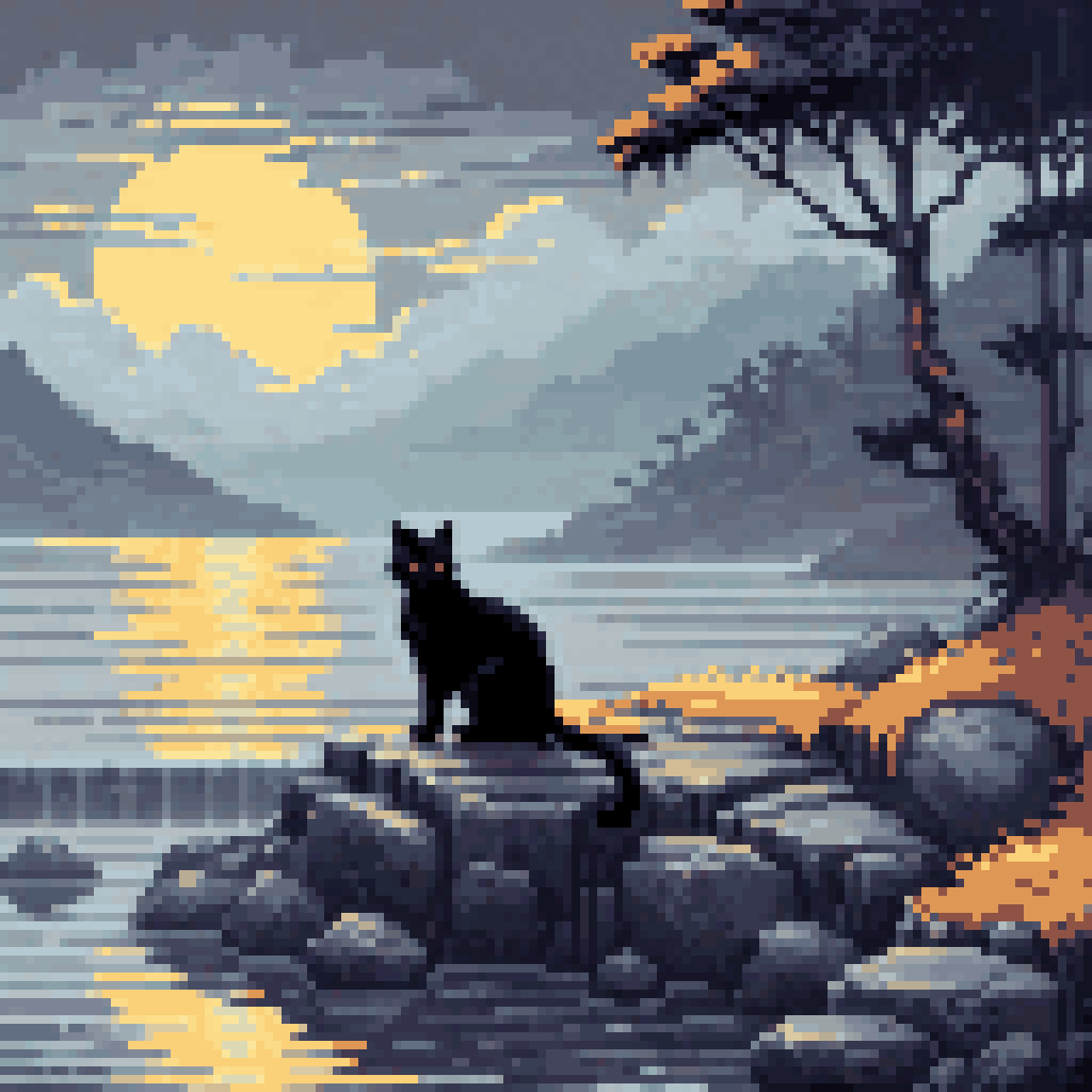 already full pixel art 8-bit retro