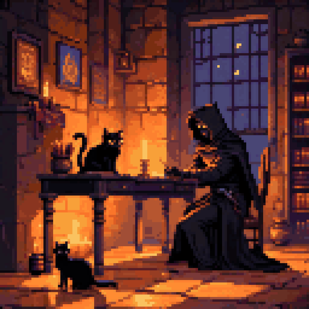 what runs ahead of the order pixel art 8-bit retro