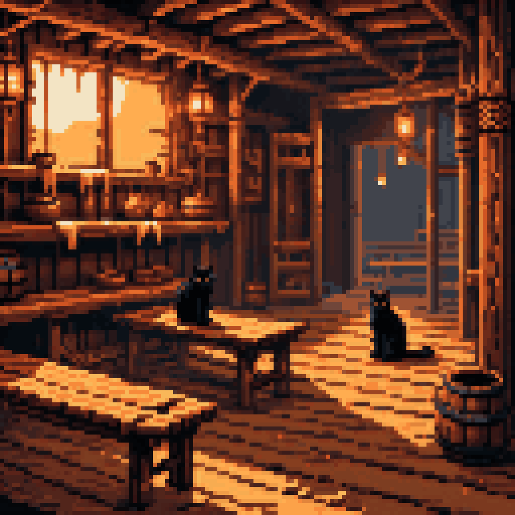 the fire that adjusts to the room pixel art 8-bit retro