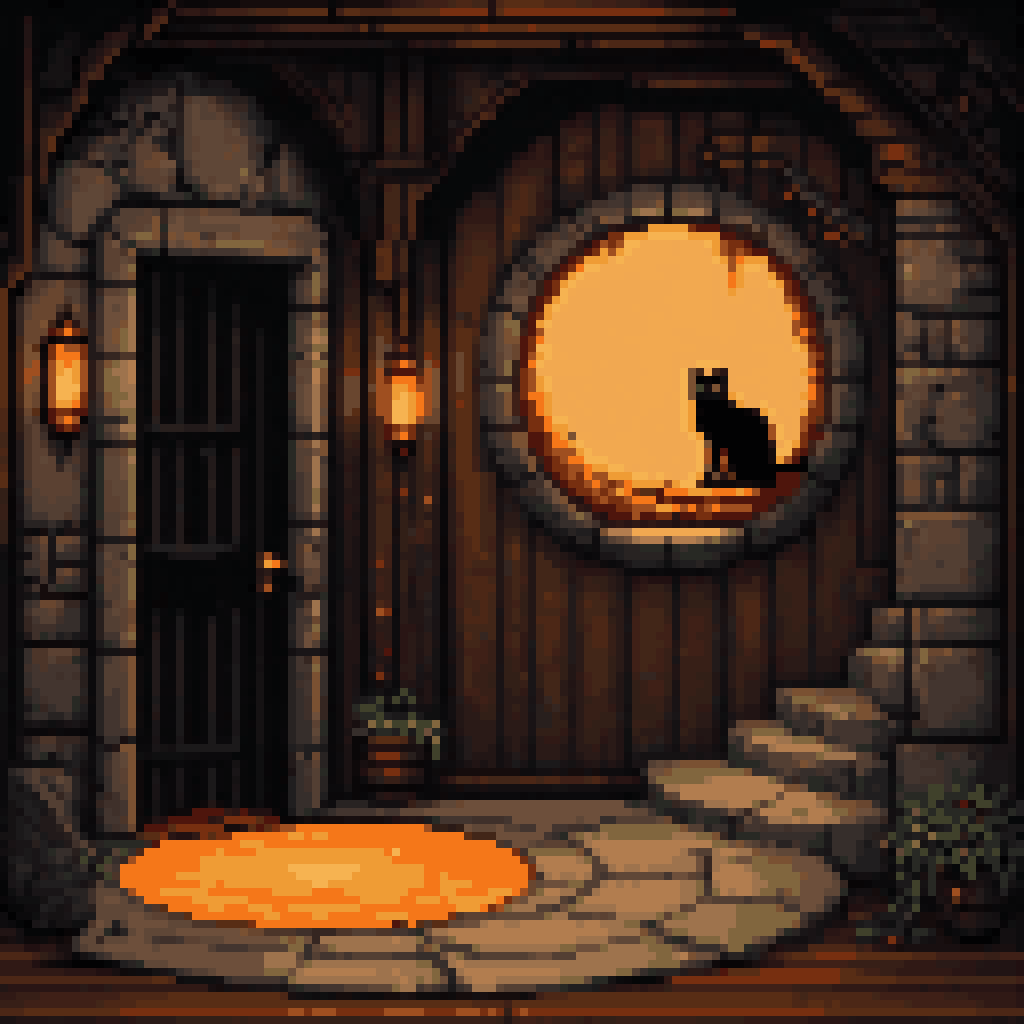 the bridge i am not allowed to cross pixel art 8-bit retro