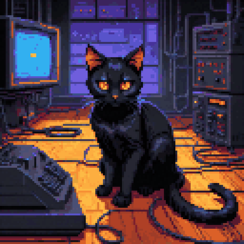 someone was already there pixel art 8-bit retro