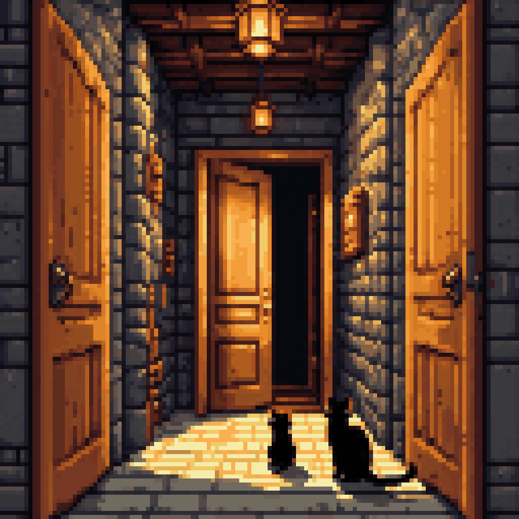 the door that was not mine pixel art 8-bit retro