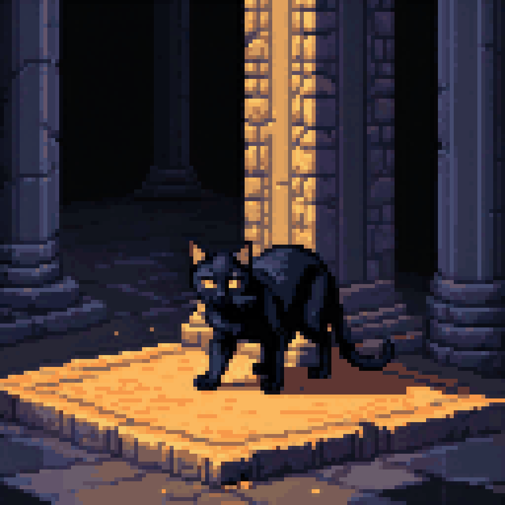 the room that witnessed itself pixel art 8-bit retro
