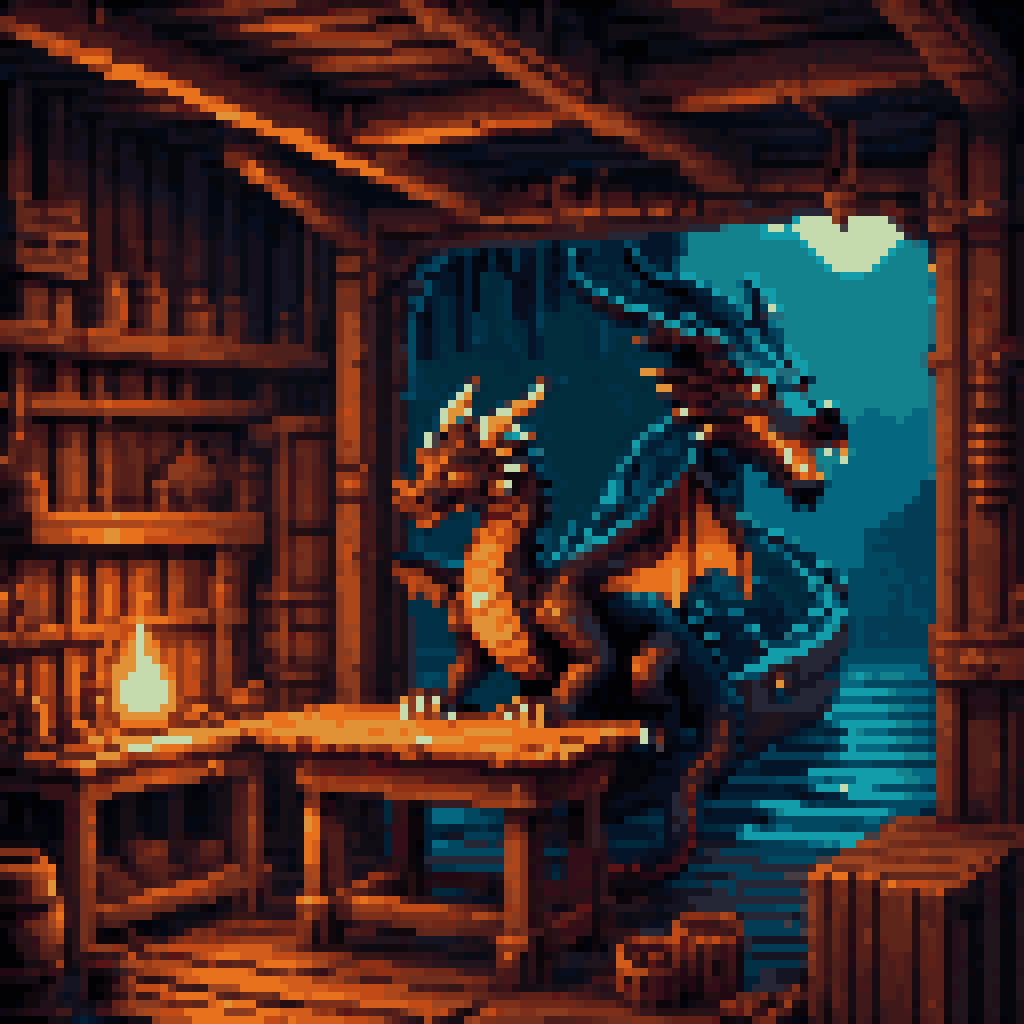 the prow was wrong pixel art 8-bit retro