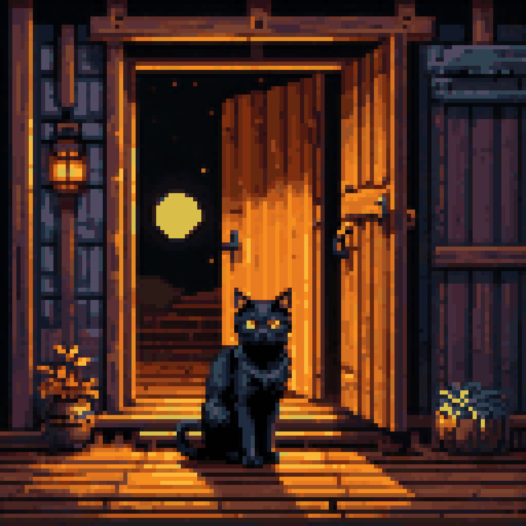 the fire makes the weather pixel art 8-bit retro