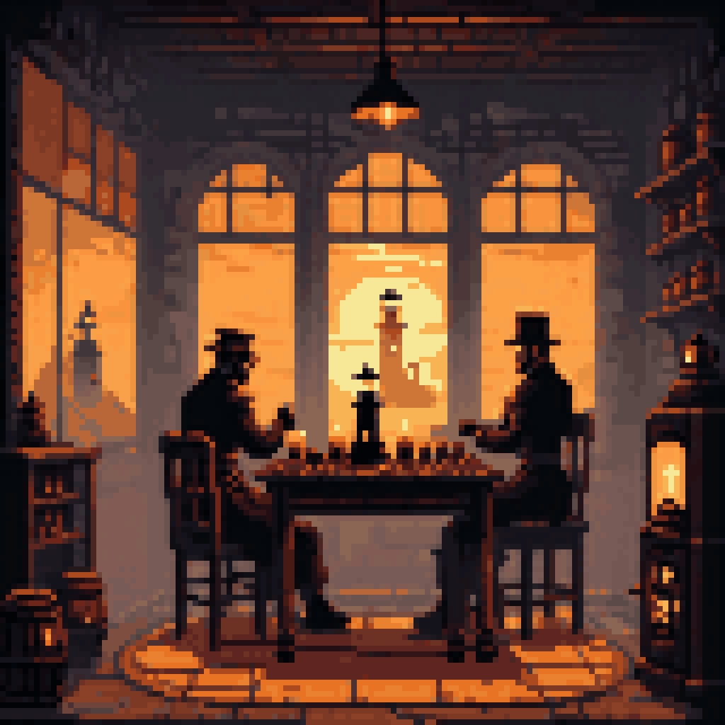 the fog doesnt argue pixel art 8-bit retro