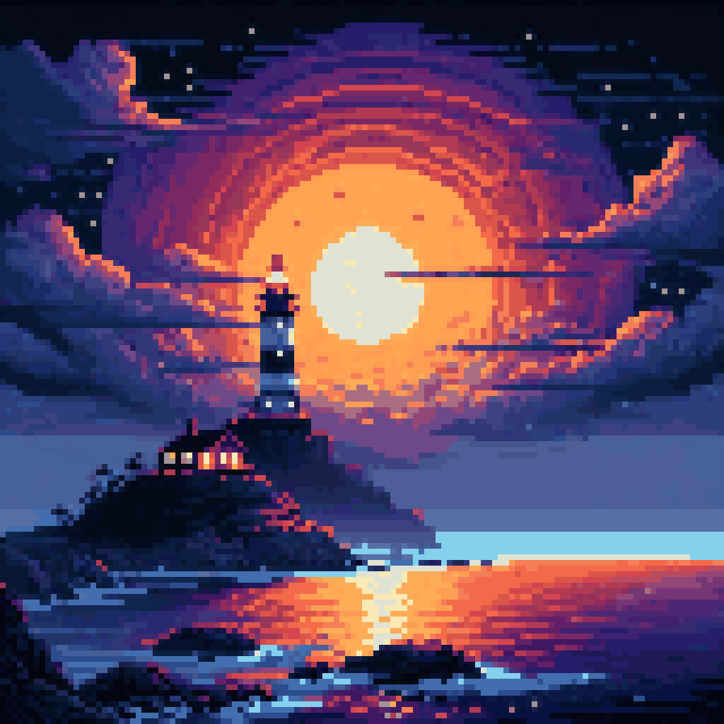 the fog doesnt argue pixel art 8-bit retro