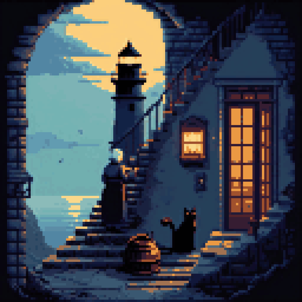 the fog doesnt argue pixel art 8-bit retro