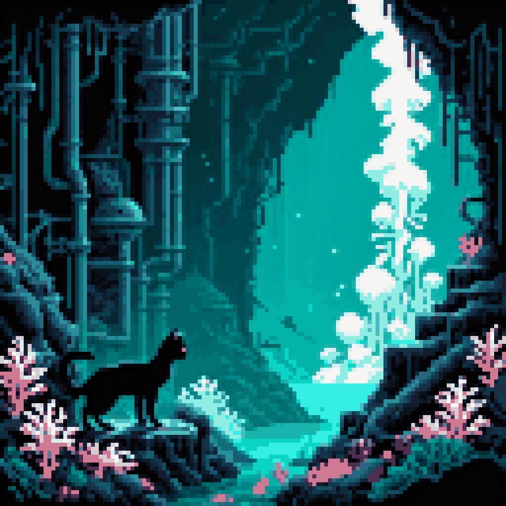 the first room had no windows pixel art 8-bit retro