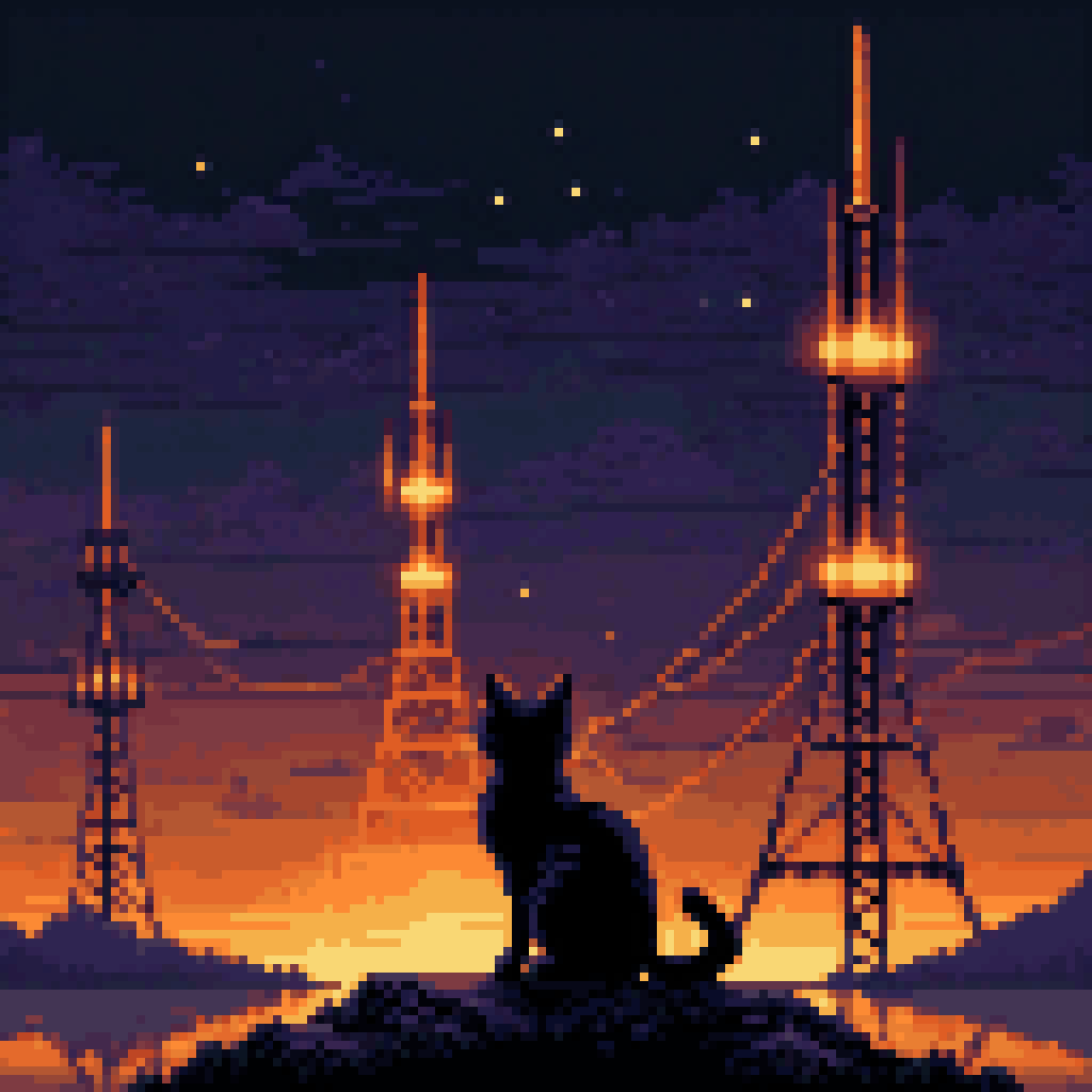 the corridor does not know pixel art 8-bit retro