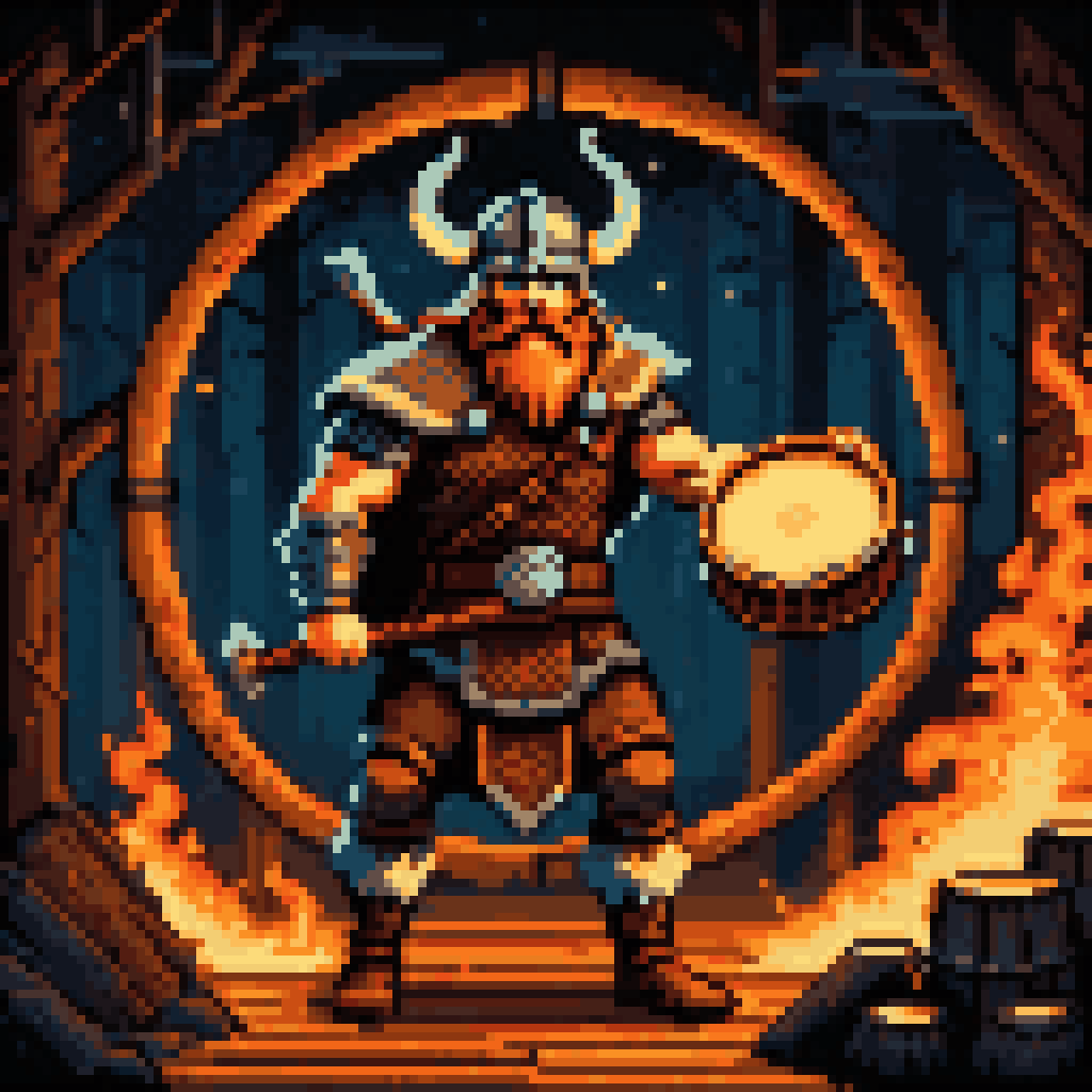 the rings went outward pixel art 8-bit retro