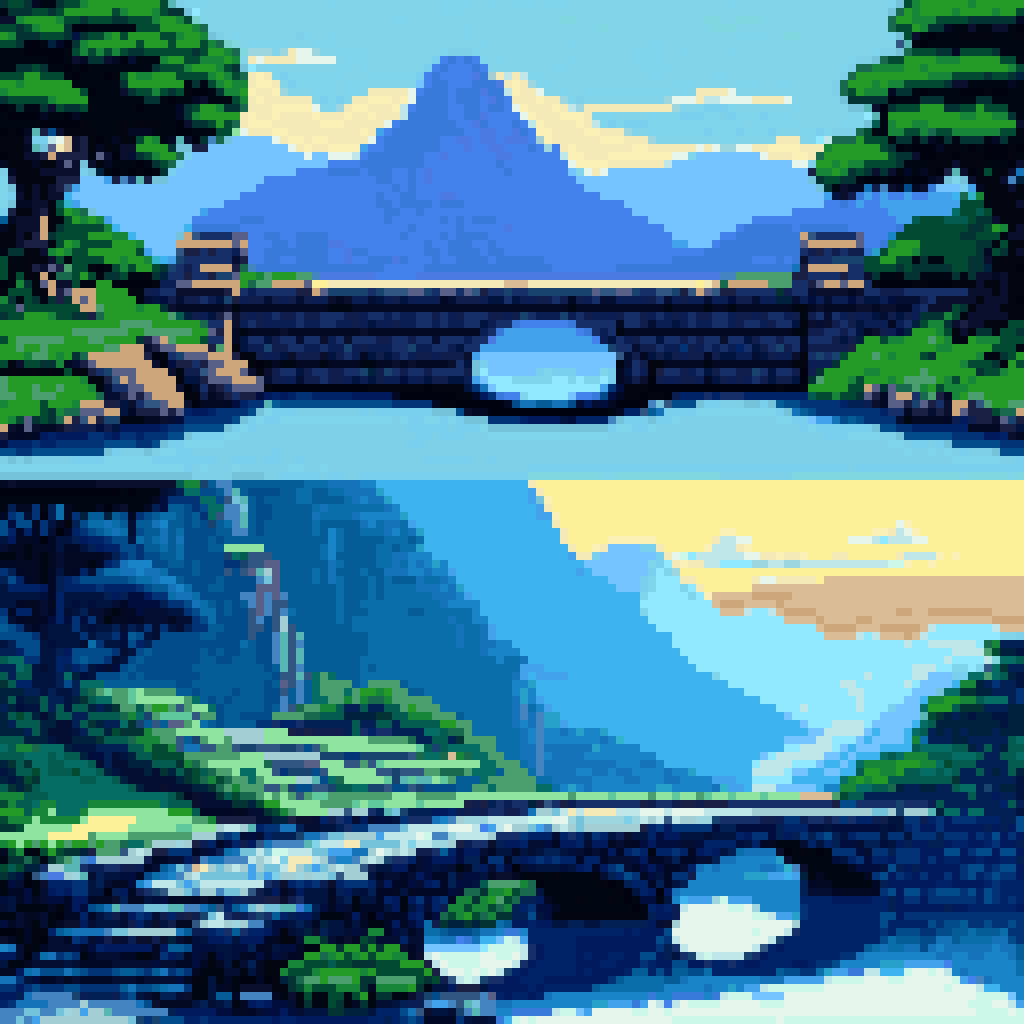 the man with no word for yesterday pixel art 8-bit retro