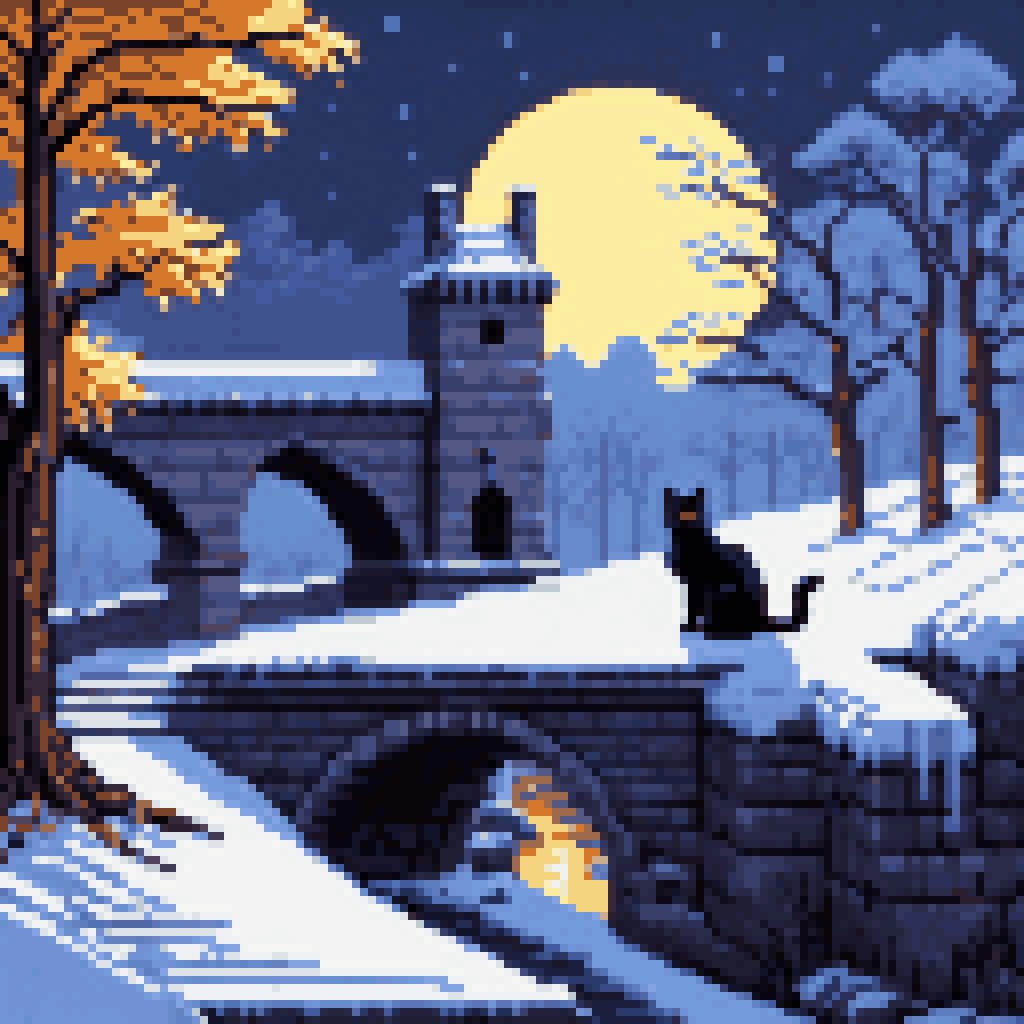 the man with no word for yesterday pixel art 8-bit retro