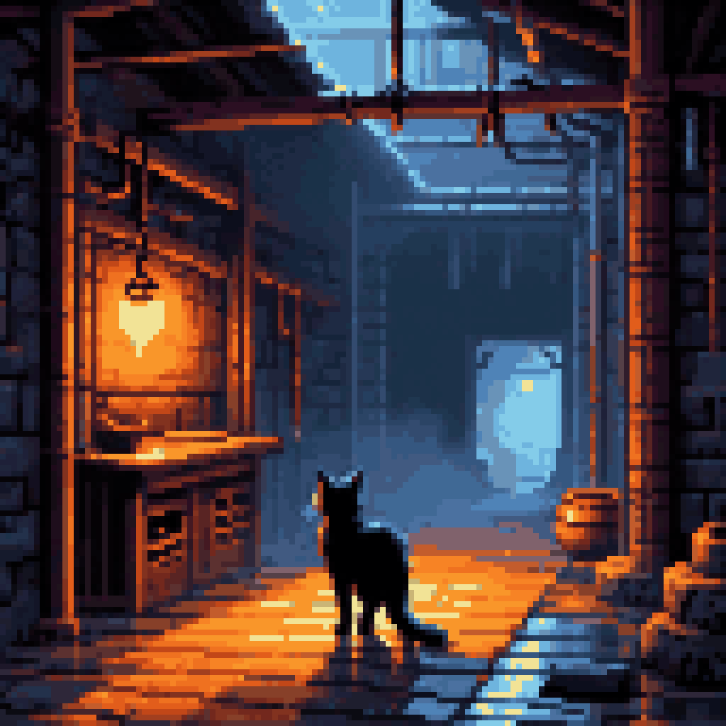 the low place pixel art 8-bit retro